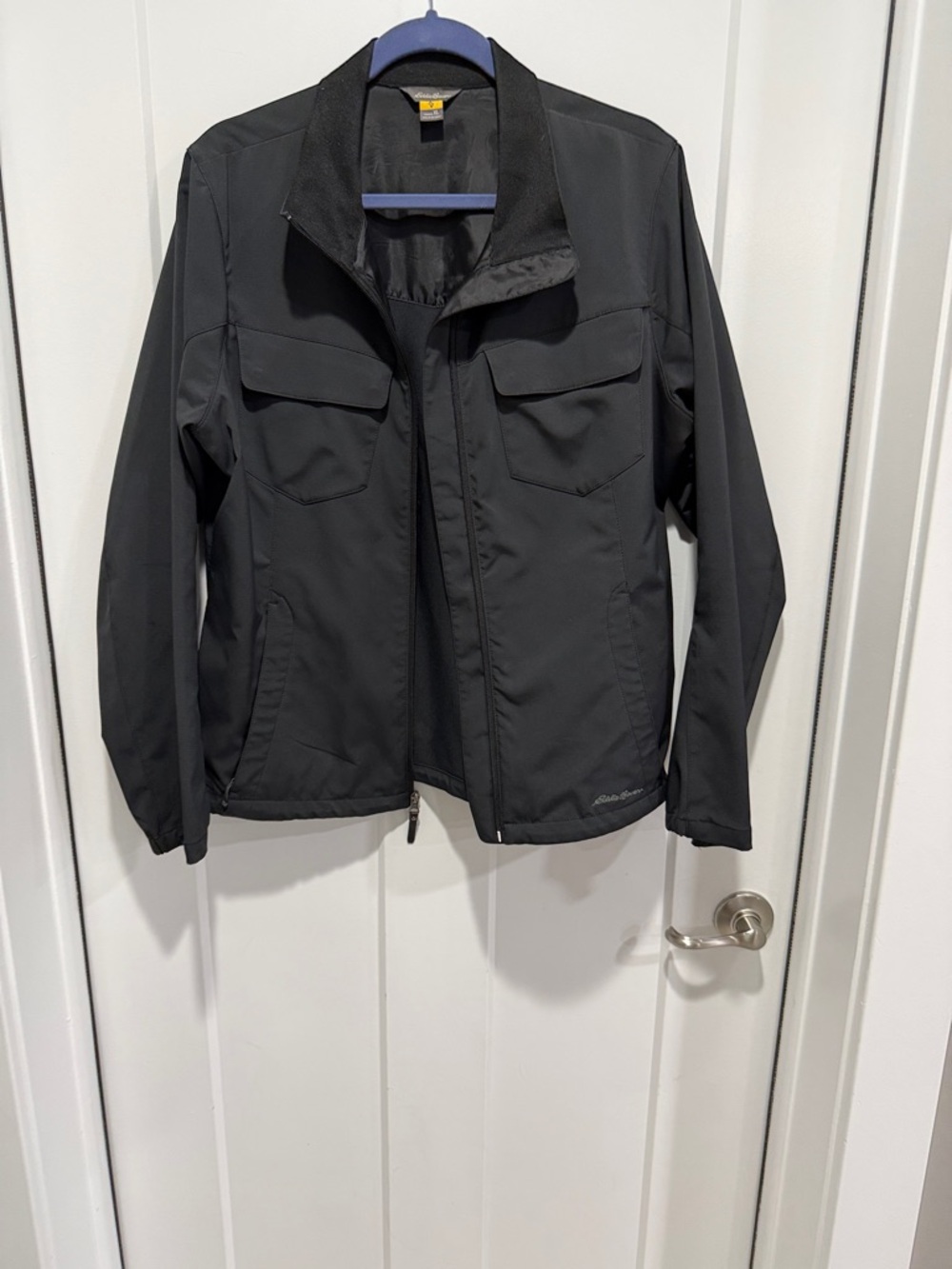 Eddie Bauer black Utility Jacket with Chest Pockets